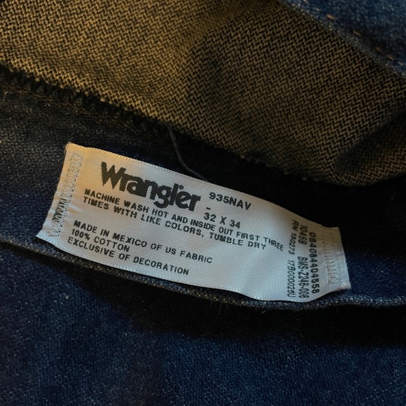 Dark Wrangler High-Waisted Raw Hem Denim Jeans - Picture 4 of 4